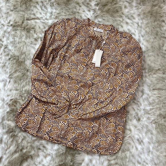 NWT Rebecca Taylor Floral Abstract Blouse - Picture 10 of 10